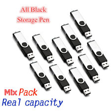 Lot ✔5X.10X,50X Bulk Black USB Flash Memory Stick Thumb Drive Storage Pen U Disk picture