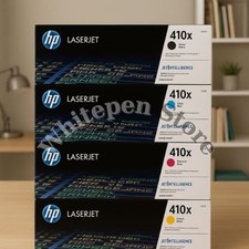 HP 410X High Yield Toner Cartridge Set 4-Pack Black Cyan Magenta Yellow picture