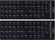 Thai Keyboard Stickers for Computer Laptop Notebook Desktop 2PCS picture