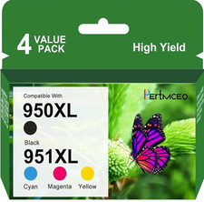 PertMCEO 950XL 951XL Compatible Ink Cartridges High Yield 4PK for HP picture