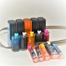 Edible CISS CIS ink system alternative for inkjet printer 5 colors PGI CLI picture