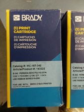 Lot Of 8 -Brady MC-187-342 - PermaSleeve Polyolefin Labels  BMP41 BMP51 M511 picture