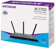 Netgear AC1750 R6350 Dual Band Smart Wi-Fi Gigabit Router - Black w/ Power Cord picture