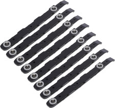 8 Pack Black Chassis Hard Drive Mounting Plastic Rails Durable Anti-Scratch HDD picture