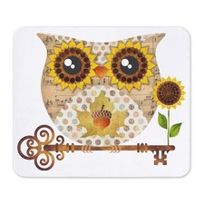 CafePress Owls Autumn Song Mousepad  (1197704916) picture