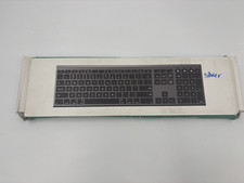 New Open Box Jelly Comb Keyboard Space Silver & White Rechargeable p picture