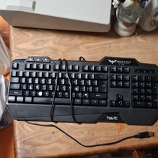 Havit Magic Eagle HV-KB392L Illuminated USB Wired Gaming Keyboard Black QWERTY picture
