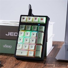 21-Key Mechanical Number Pad RGB Backlit PBT Keycaps Green Switch USB picture