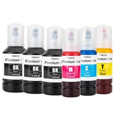 TKNCCC Replacement for T502 502 Ink Refill Bottles Compatible 3BK C M Y picture
