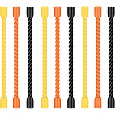 9PCS 4 Inch Silicone Cable Ties, Reusable Bendable Rubber Twist Ties | Flexible picture