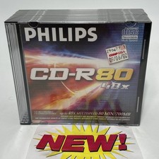 Philips CD-R 80 10 Pack 700MB 80-Minute 48x Speed Sealed New CDR80D48N picture