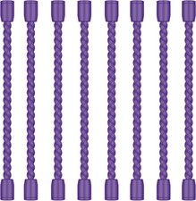 8PCS 4 Inch Silicone Cable Ties, Reusable Bendable Rubber Twist Ties | Flexible picture