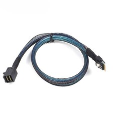 PCIe 4.0 Slimline SAS SFF-8654 4i 38Pin to Mini SAS HD SFF-8643 High Speed Cable picture