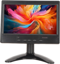 7 Inch Portable Monitor with VGA HDMI AV Input, 1024x600 Portable HD Color Built picture