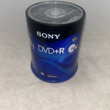SONY Accucore 100 Pack DVD DVD+R, 1X-16X, 4.7GB/Go - NEW SEALED picture