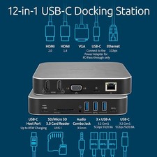 KENSINGTON AD220S3 DUAL DISPLAY DOCK FOR ANY MACBOOK M1/M2/M3/M4 -  SILVER picture