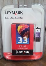 Genuine Lexmark 33 Color Ink Cartridge NOS. NEW & SEALED picture