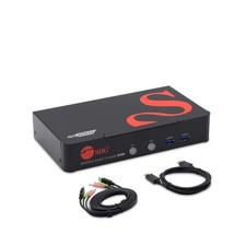 SIIG 2-Port 4K60 DisplayPort KVM, USB 3.0, TAA, CE-DP0F11-S1 picture