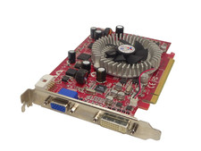 MEDION MSI RADEON X740XL 128MB DDR3 PCI-e GRAPHICS CARD DVI VGA #GK11057 picture
