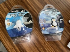Emtec Seal & Penguin Animal Fashion USB Flash Drives w/ Chain 4GB NEW & SEALED picture