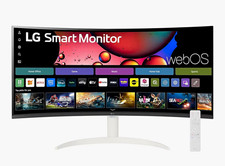 LG 34SR60QC-W 34-inch QHD (3440x1440) Curved Smart Monitor with Streaming picture