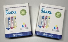 2X NEW Dataproducts Inkjet Cartridge HP 564XL Cyan Magenta Yellow Cartridges picture