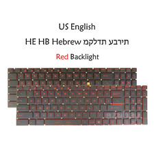 Keyboard For MSI MS-179E MS-179F MS-17C6 MS-17E5 MS-17E7 V143422KK1, Red Backlit picture