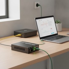 Plug & Play 1.25G/s Fiber Optic Modem - Smart Ethernet Solution for All Devices picture