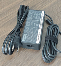 Genuine Lenovo 65W USB C Type C AC Adapter Charger ADLX65YDC2A ThinkPad 2-Prong picture