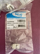 ICC IC107B5FWH F-Type Module - Nickel Plated White 9 Count picture