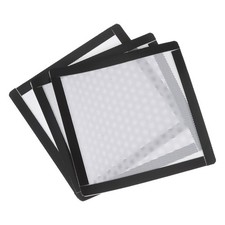 3PCS PC Dust Filter 140x140mm Magnetic Frame PVC Computer Cooler Mesh White picture