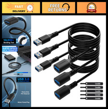 6FT USB 3.0 Extension Cable (3-Pack) - Male to Female USB-A Extender Cord picture