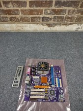 ECS 741GX-M WITH AMD SEMPRON 2400, CPU COOLER AND I/O PLATE  picture