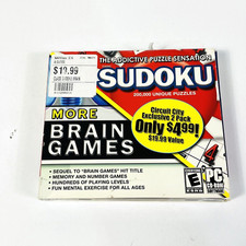 Classic Sudoku and More Brain Games Combo Pack PC CD-ROM Video Games 2008 picture