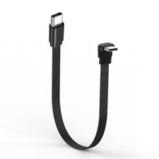 JSADZKJ 0.65FT Short USB C to USBC Cable 90 Degree Type C Male 20cm  picture