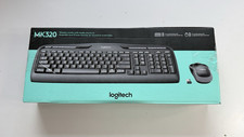 Logitech MK320 Wireless Keyboard & Mouse Combo Black QWERTY Media Keys USB, NEW picture