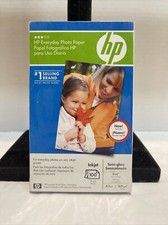 HP Everyday Photo Paper Inkjet Semi Gloss 100 Sheets pkg New Sealed In Box picture