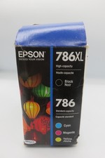 4PK Genuine Epson 786XL Black & Standard 786 Color EXP. 2024 NEW SEALED picture