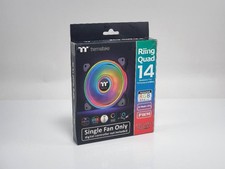 Thermaltake Riing Quad 140mm RGB Case Fan 54 LED 4 Light Rings CL-F089-PL14SW-C picture