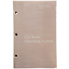 IBM Personal Computer CP/M-86 Operating System Language Series 1st Ed. 1982 Book picture
