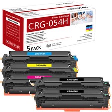 5PK CRG054 054H Toner For Canon Color Imageclass LBP622CDW Printer With New Chip picture