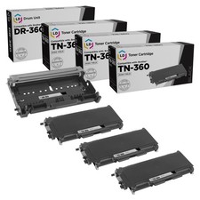 LD Comp Brother 3x TN360 Toner 1x DR360 Drum Combo Pack: DCP HL printers picture