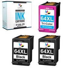 CMYi 3PK Replacement 64XL Ink Cartridges for HP ENVY 6220 6230 6252 6255 6258 picture