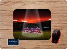 ATLANTA BRAVES SUNSET BALLFIELD NONSLIP CUSTOM MOUSE PAD DESK MAT OFFICE SCHOOL picture