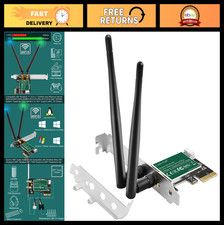 High-Speed Wireless AC 1200Mbps PCIe WiFi Adapter for Desktop PC, Windows 11/10/ picture