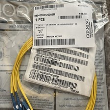 Corning Fiber Optic Cable Assembly 2F SM Ultra Zip R LCUDUP/LUCDUP 2M picture