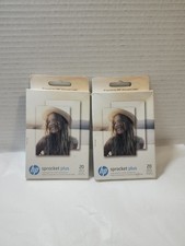 HP Sprocket 2.3 x 3.4” Zink Sticky Back Photo Paper-20 Sheets, Unopened, 2 boxes picture