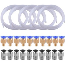 SIQUK 5 Pcs Teflon Tube PTFE Tubing (1M) white picture