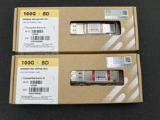 LOT of 2 FS QSFP28-BD-100G 100m Optical Transceiver Module picture
