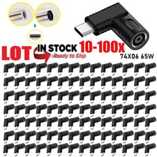 Lot Laptop Charger TO USB Type C 65W Adapter Converter 7406 / 7450 For HP/Dell picture